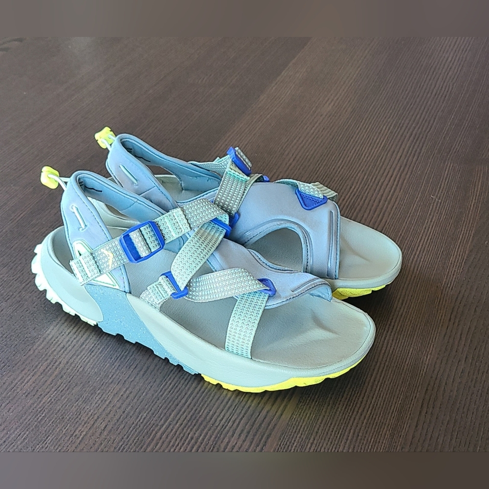 Nike ACG Women's Sandals - Blue and Yellow